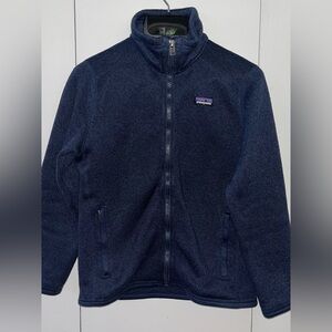 Patagonia Better Sweater Jacket. Youth size S (7-8). Navy blue. VG condition